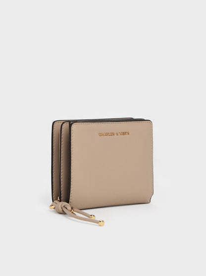 CHARLES & KEITH Best Price / Everleigh Zip-Around Small Wallet - Taupe