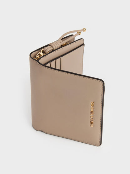 CHARLES & KEITH Best Price / Everleigh Zip-Around Small Wallet - Taupe