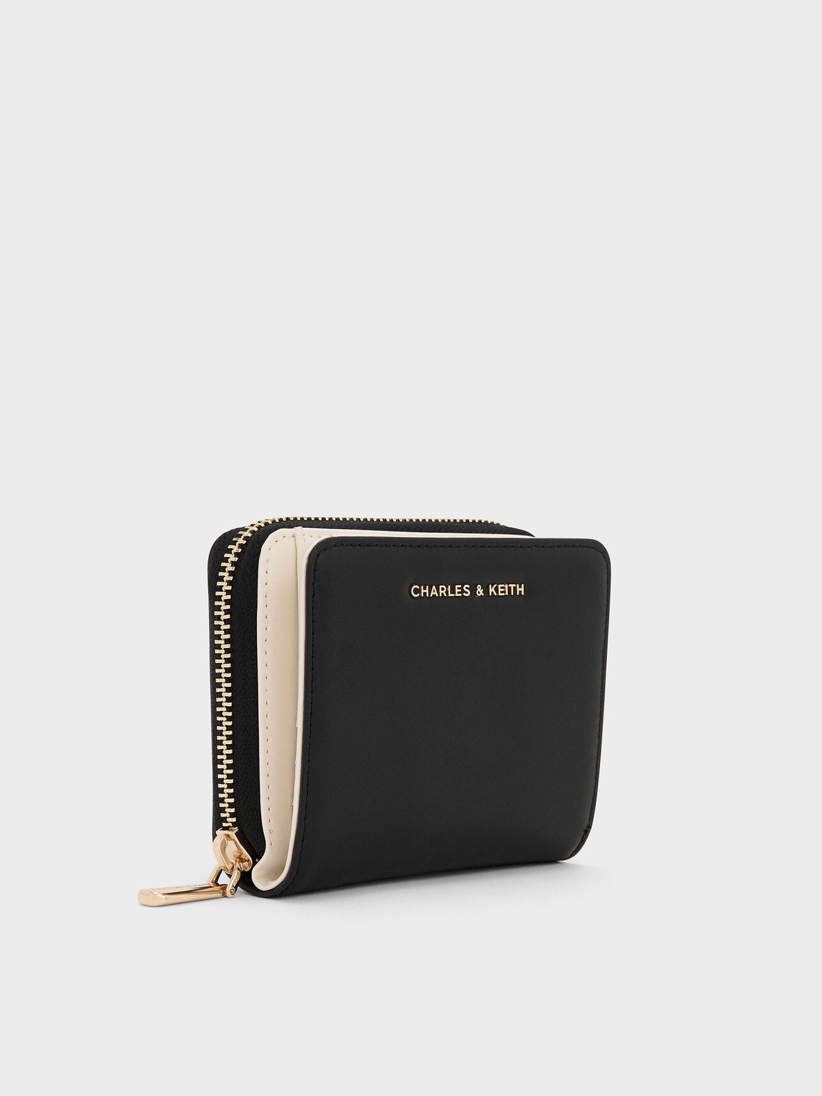 CHARLES & KEITH Featured / Finley Zip-Around Small Wallet - Black