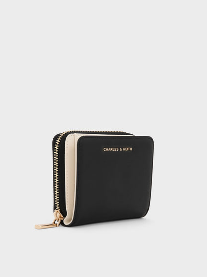 CHARLES & KEITH Featured / Finley Zip-Around Small Wallet - Black