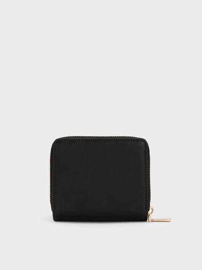 CHARLES & KEITH Featured / Finley Zip-Around Small Wallet - Black