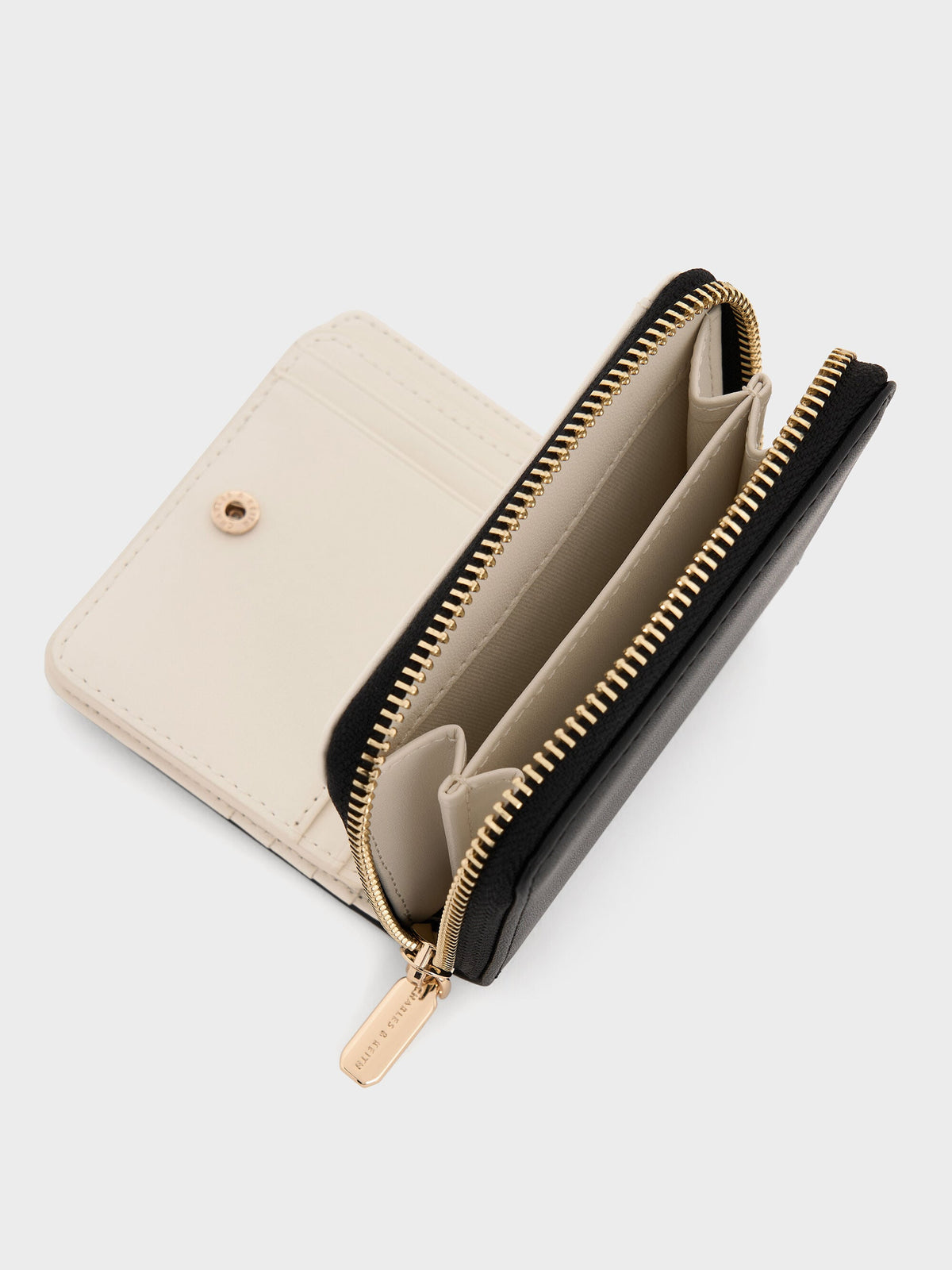 CHARLES & KEITH Featured / Finley Zip-Around Small Wallet - Black