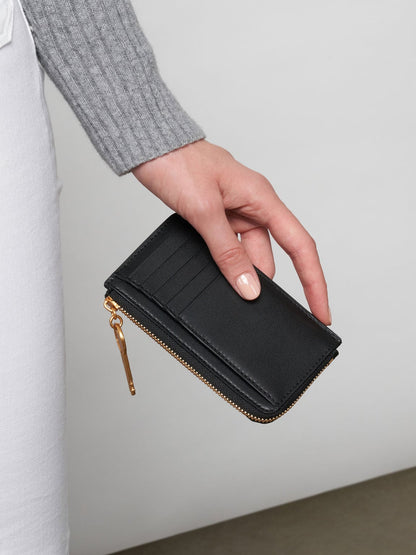 CHARLES & KEITH Classic / Lane Key Zip-Around Wallet - Black