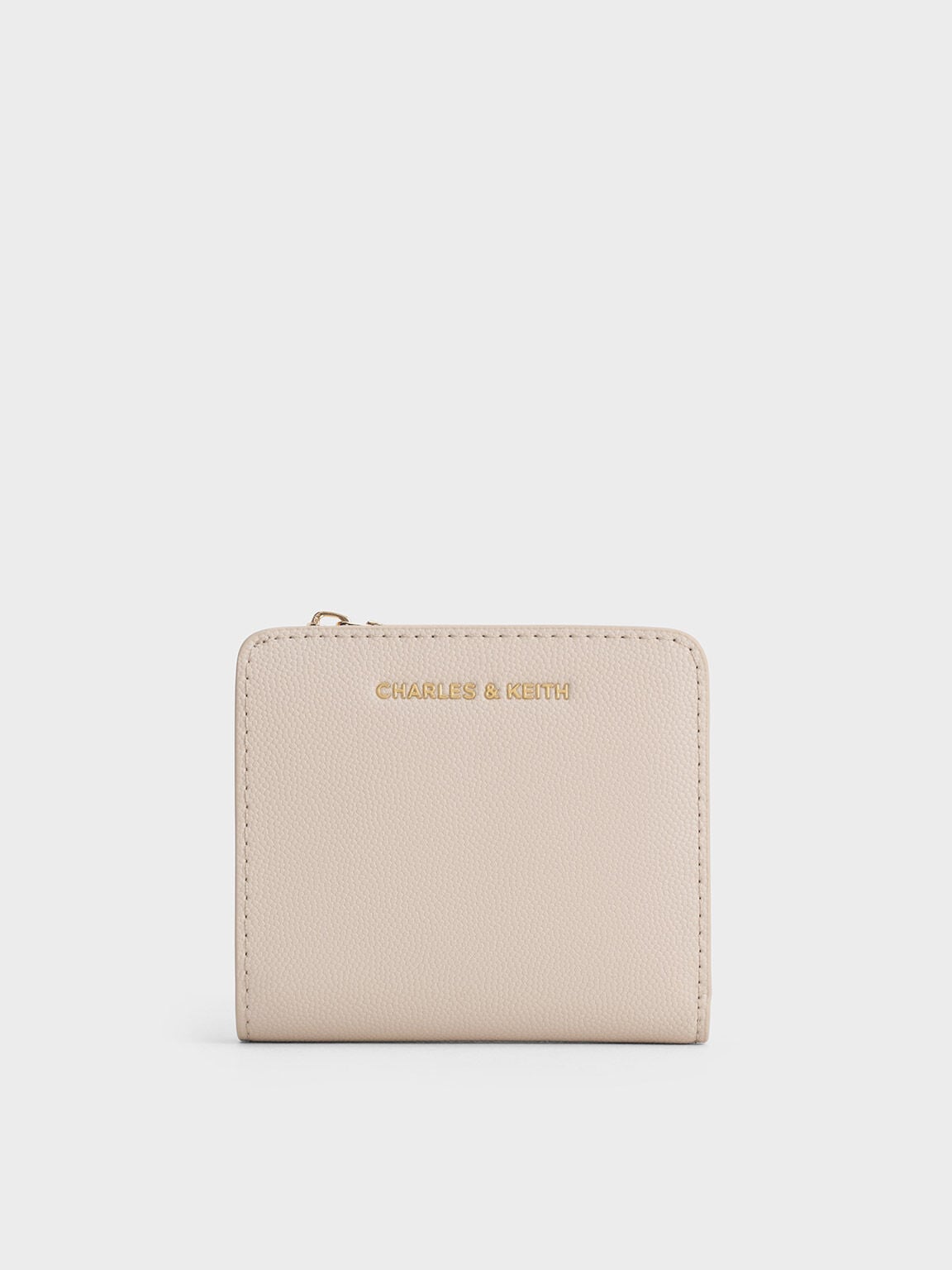 CHARLES & KEITH Deals / Keely Top Zip Small Wallet - Oat