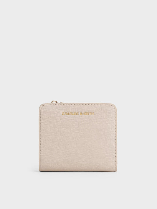 CHARLES & KEITH Deals / Keely Top Zip Small Wallet - Oat