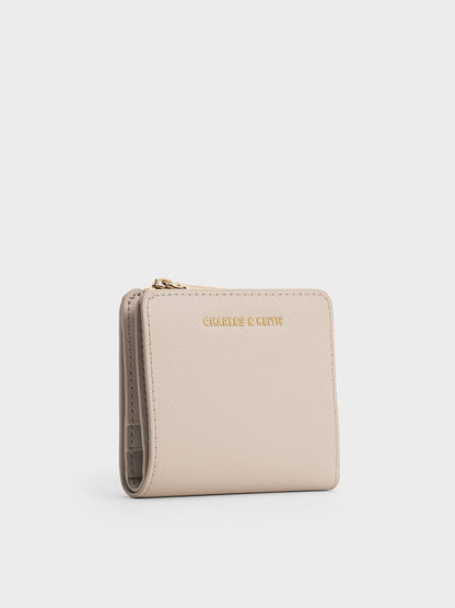 CHARLES & KEITH Deals / Keely Top Zip Small Wallet - Oat