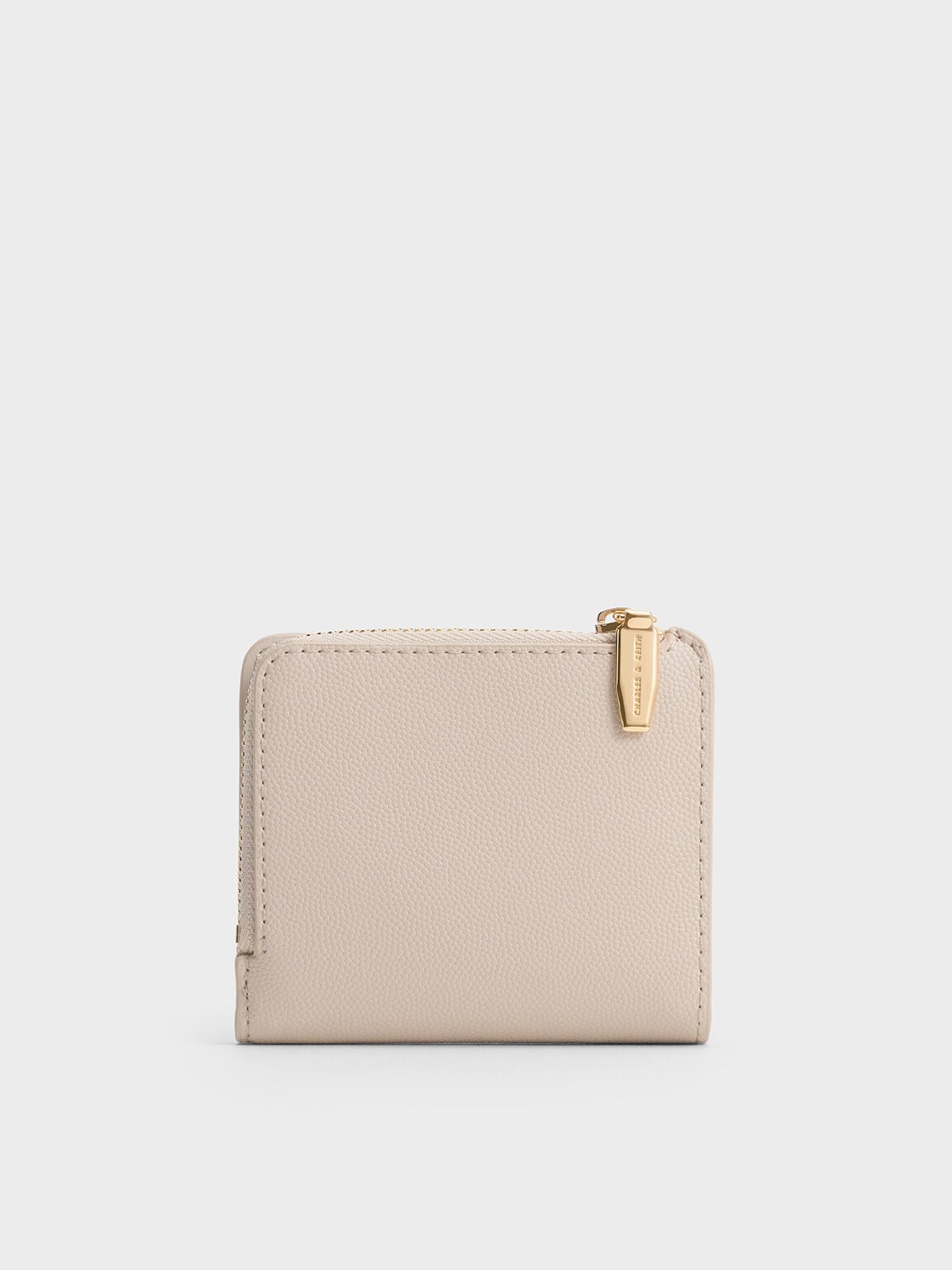 CHARLES & KEITH Deals / Keely Top Zip Small Wallet - Oat