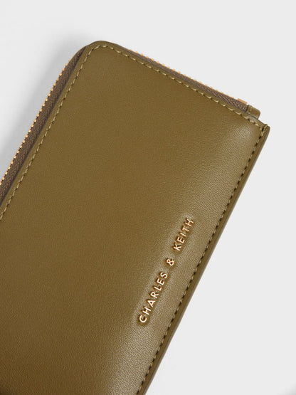 CHARLES & KEITH Featured / Lane Key Zip-Around Wallet - Olive