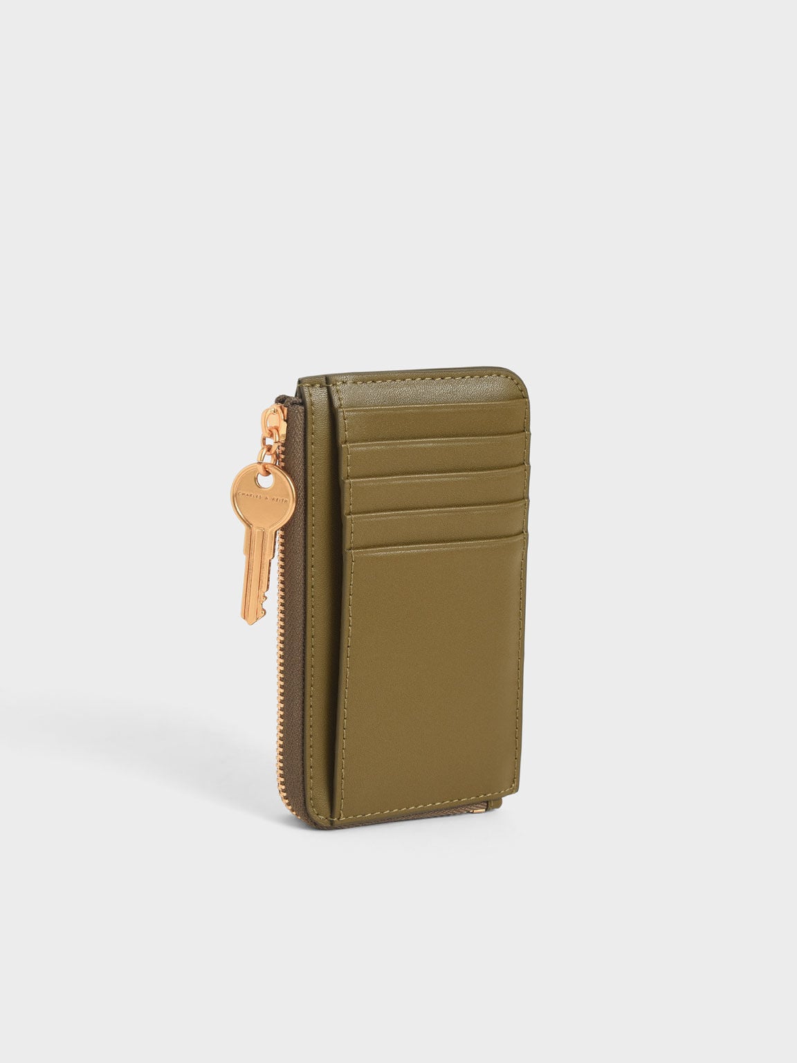 CHARLES & KEITH Featured / Lane Key Zip-Around Wallet - Olive
