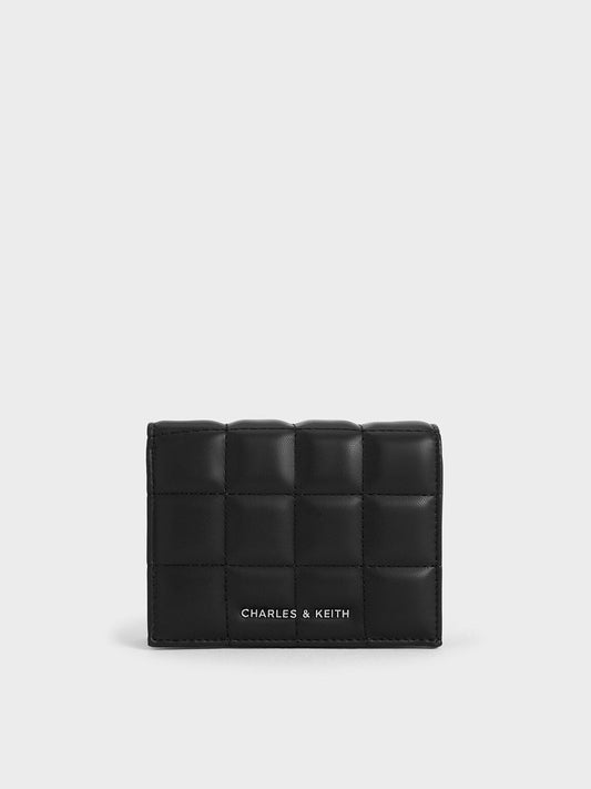 CHARLES & KEITH Popular / Cassia Quilted Wallet On Chain - Noir