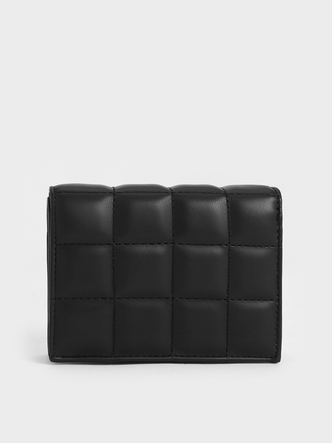 CHARLES & KEITH Popular / Cassia Quilted Wallet On Chain - Noir