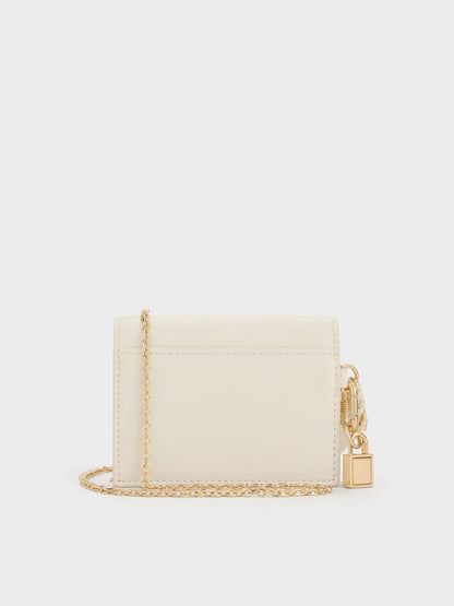 CHARLES & KEITH Trusted / Scottie Small Wallet - Cream