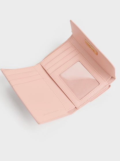 CHARLES & KEITH Everyday / Tricha Turn-Lock Wallet - Pink