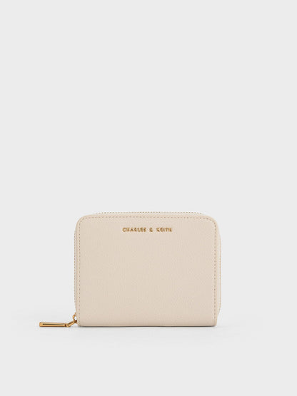 CHARLES & KEITH Everyday / Basic Square Wallet - Ivory