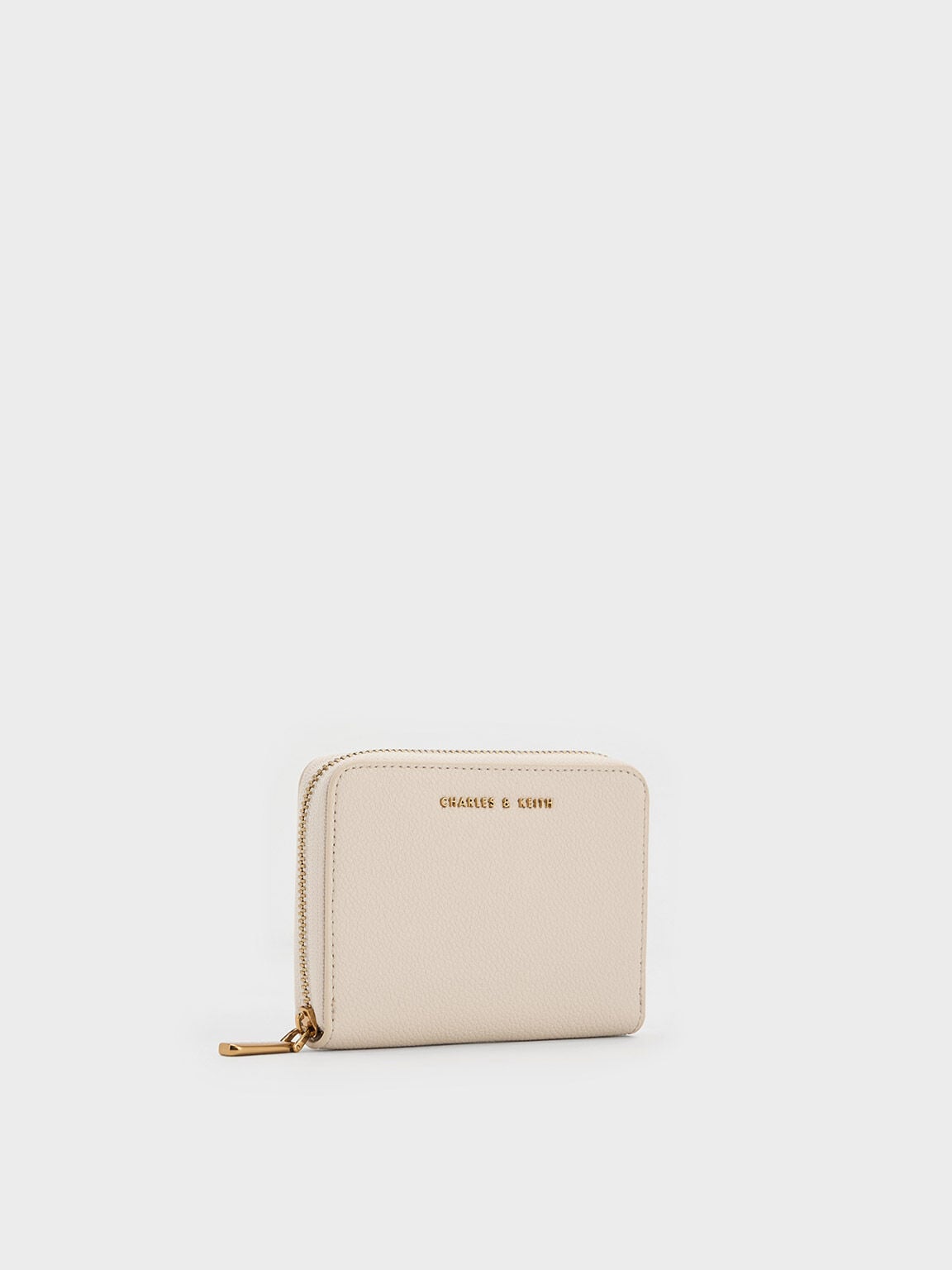 CHARLES & KEITH Everyday / Basic Square Wallet - Ivory