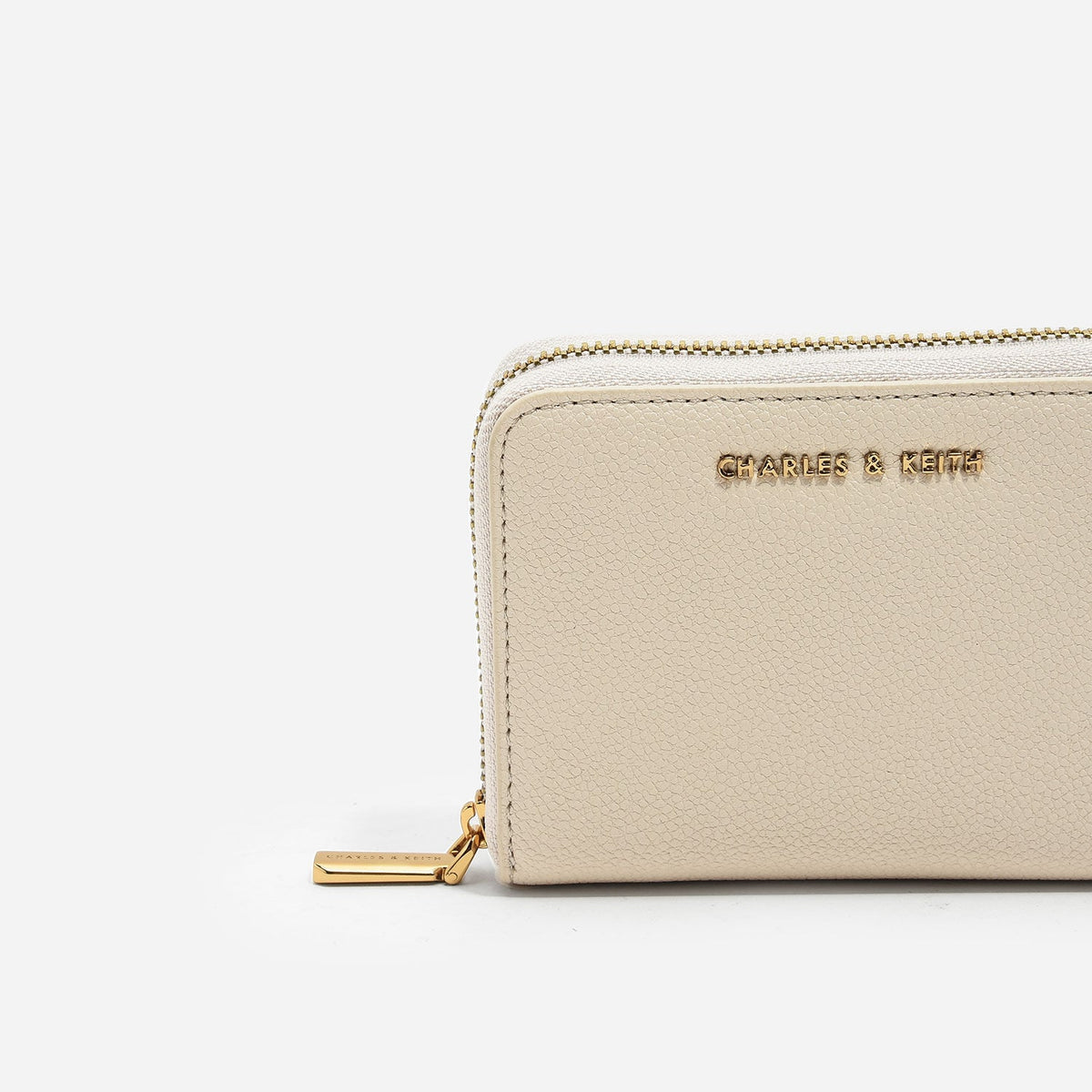 CHARLES & KEITH Everyday / Basic Square Wallet - Ivory