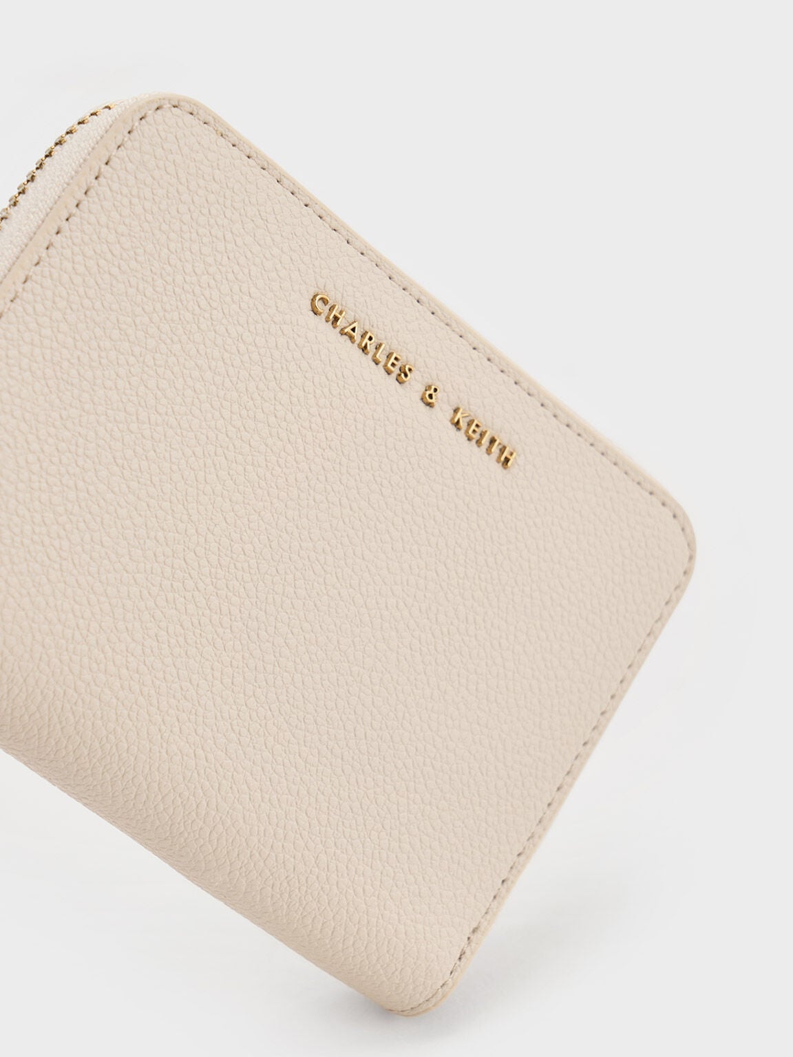 CHARLES & KEITH Everyday / Basic Square Wallet - Ivory