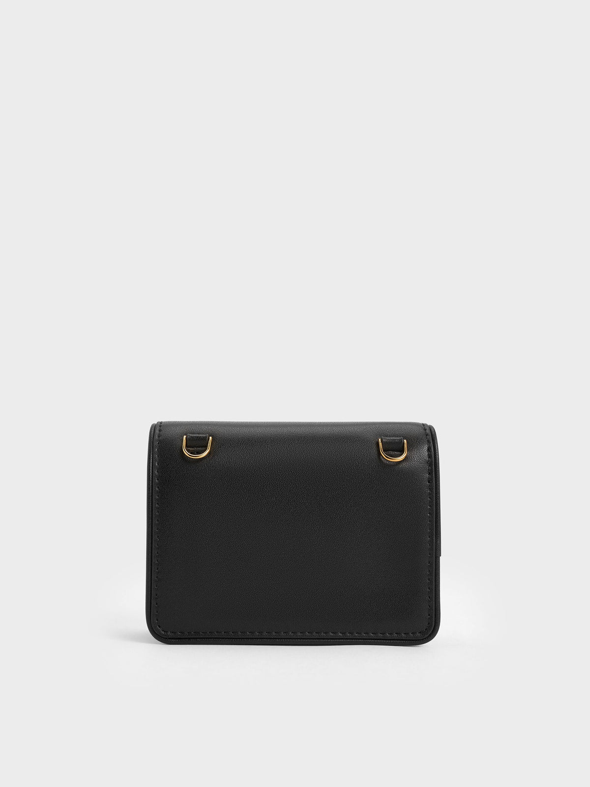CHARLES & KEITH Great Value / Lyla Knotted-Strap Wallet - Black