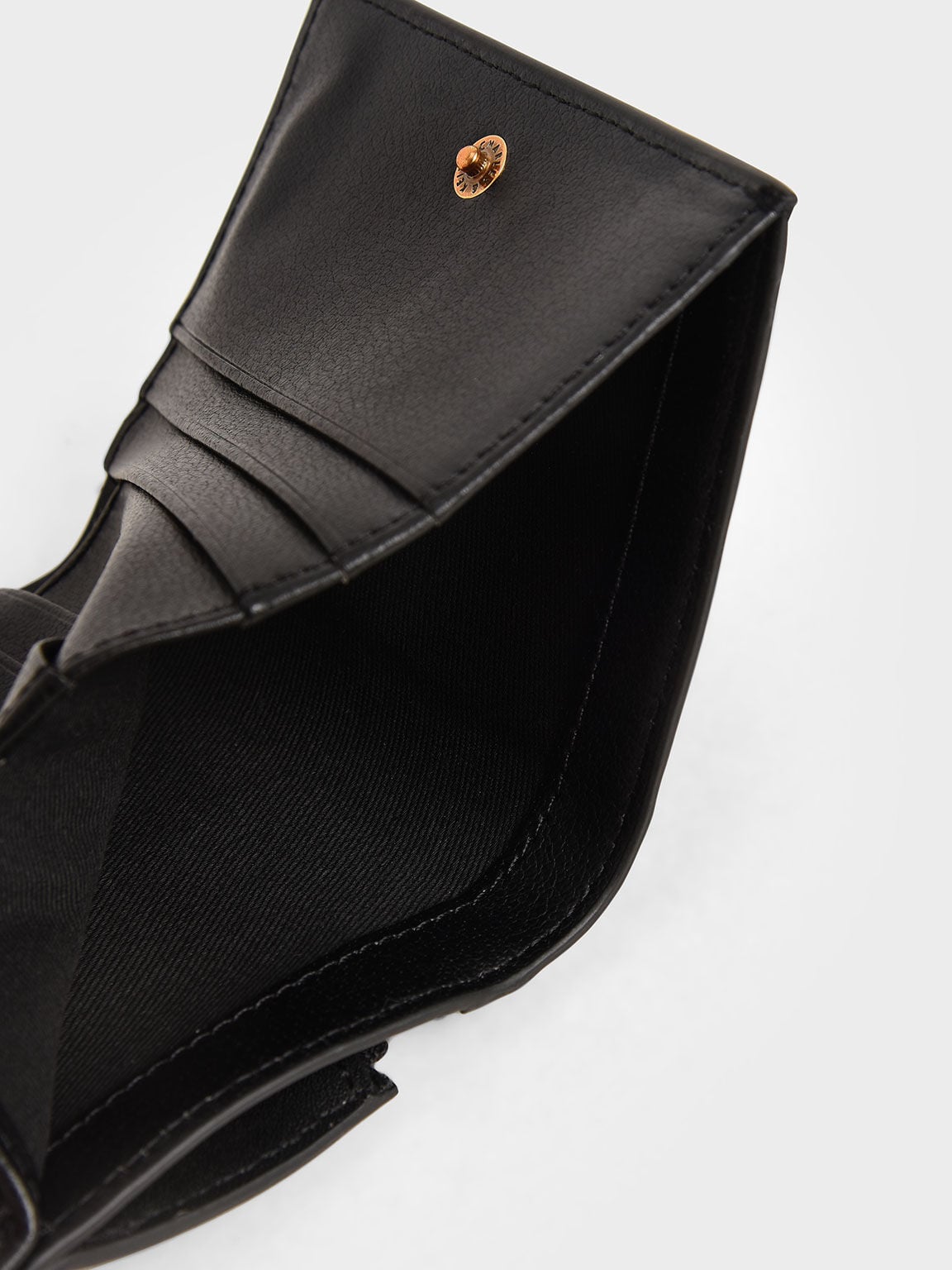 CHARLES & KEITH Latest / Daisy Bi-Fold Small Wallet - Black