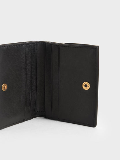 CHARLES & KEITH Latest / Daisy Bi-Fold Small Wallet - Black
