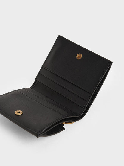 CHARLES & KEITH Latest / Daisy Bi-Fold Small Wallet - Black