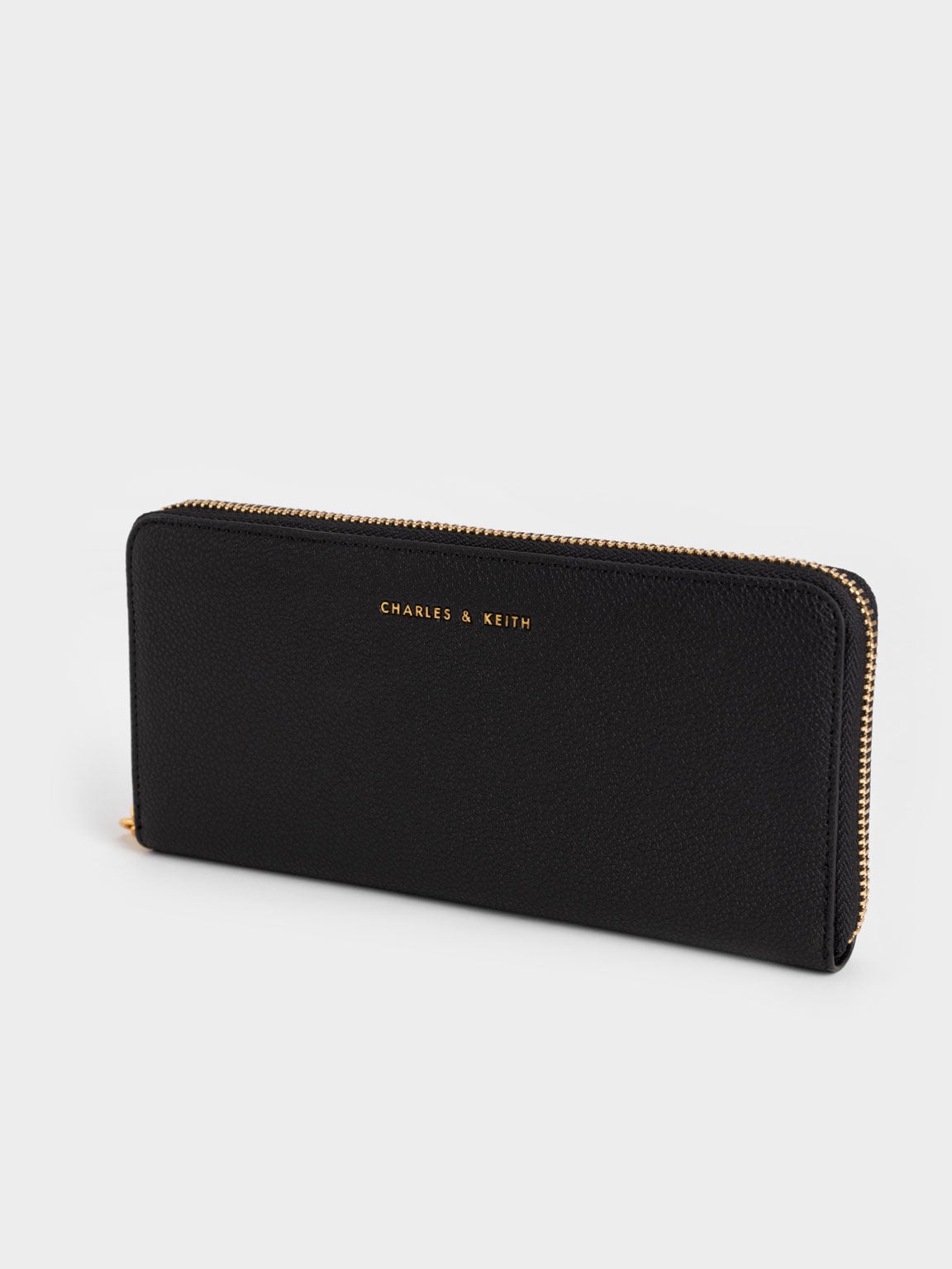 CHARLES & KEITH Latest / Dulcie Zip-Around Long Wallet - Black