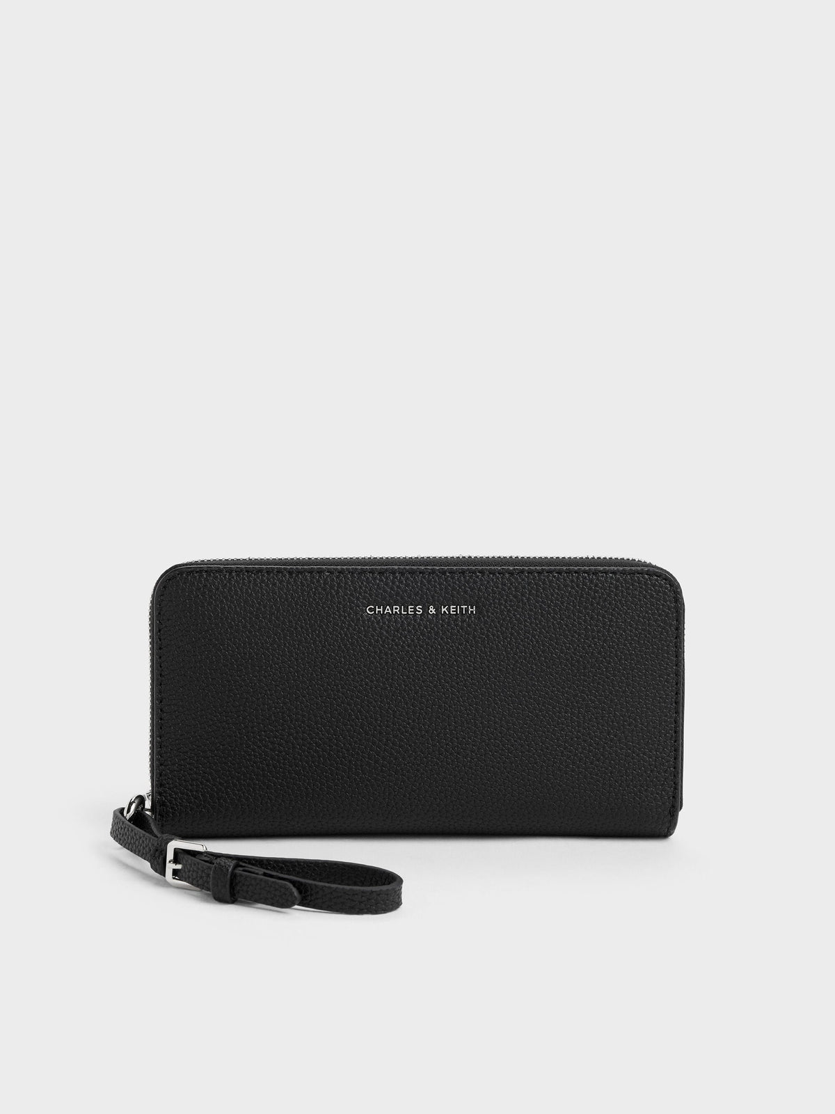 CHARLES & KEITH Discount / Chance Zip-Around Long Wallet - Noir