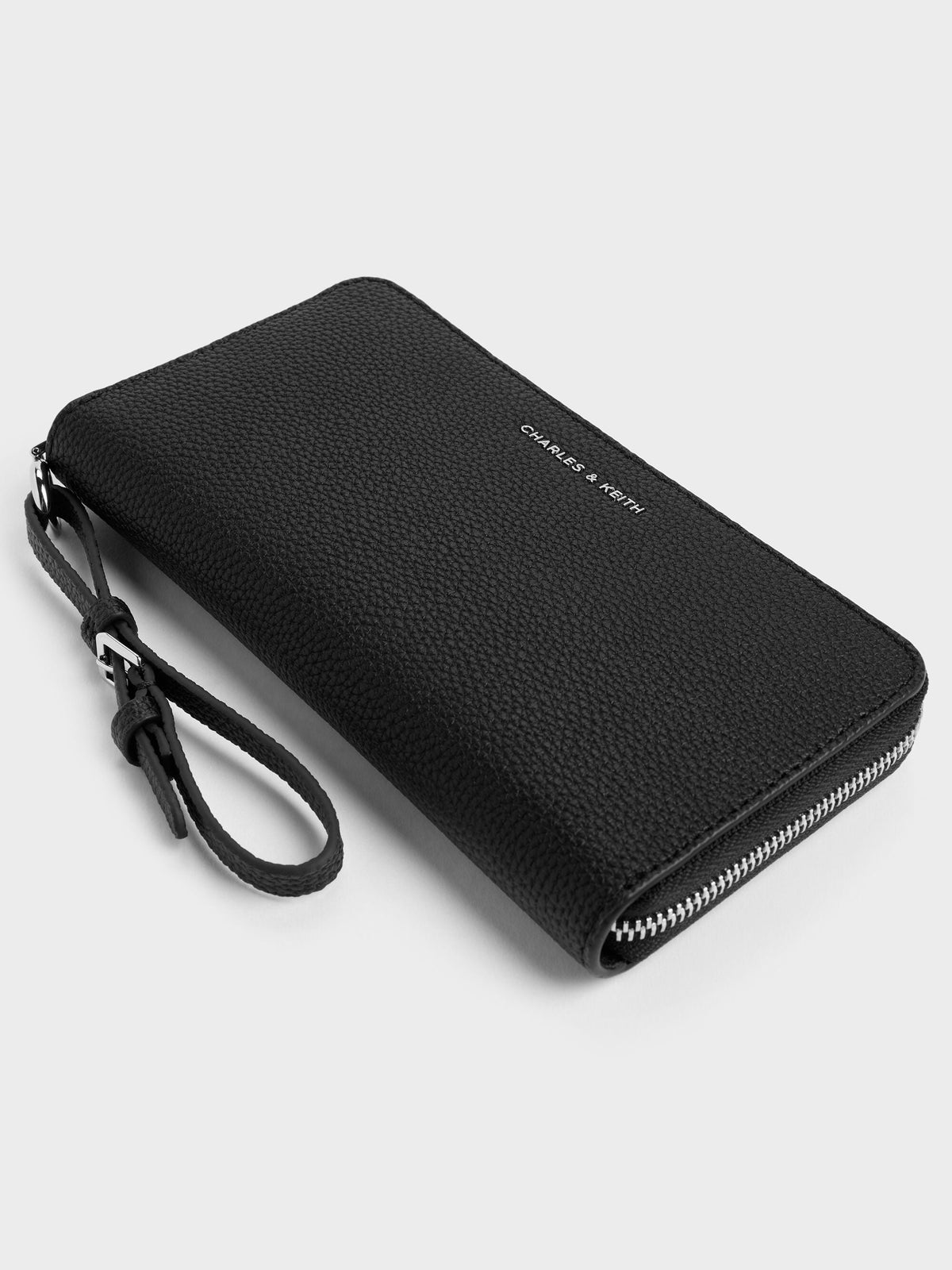 CHARLES & KEITH Discount / Chance Zip-Around Long Wallet - Noir