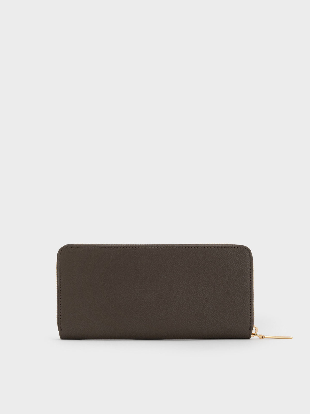 CHARLES & KEITH Best Seller / Dulcie Zip-Around Long Wallet - Dark Moss