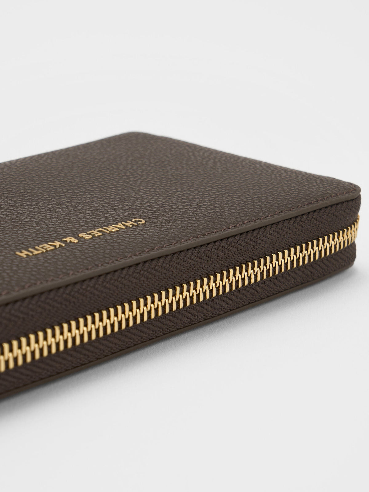 CHARLES & KEITH Best Seller / Dulcie Zip-Around Long Wallet - Dark Moss