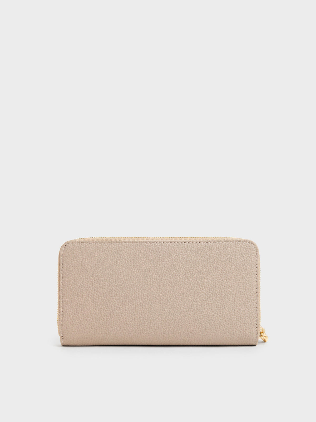 CHARLES & KEITH Special Offer / Chance Zip-Around Long Wallet - Taupe