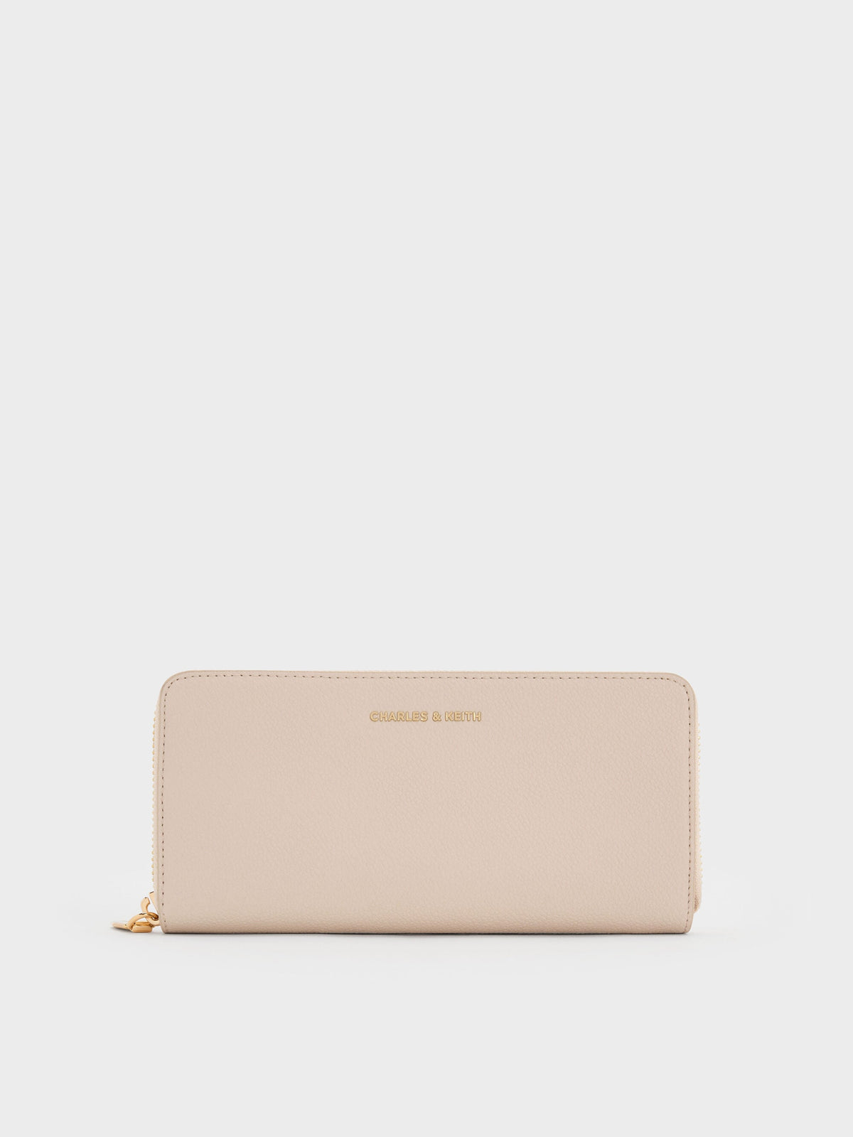 CHARLES & KEITH Trusted / Dulcie Zip-Around Long Wallet - Oat