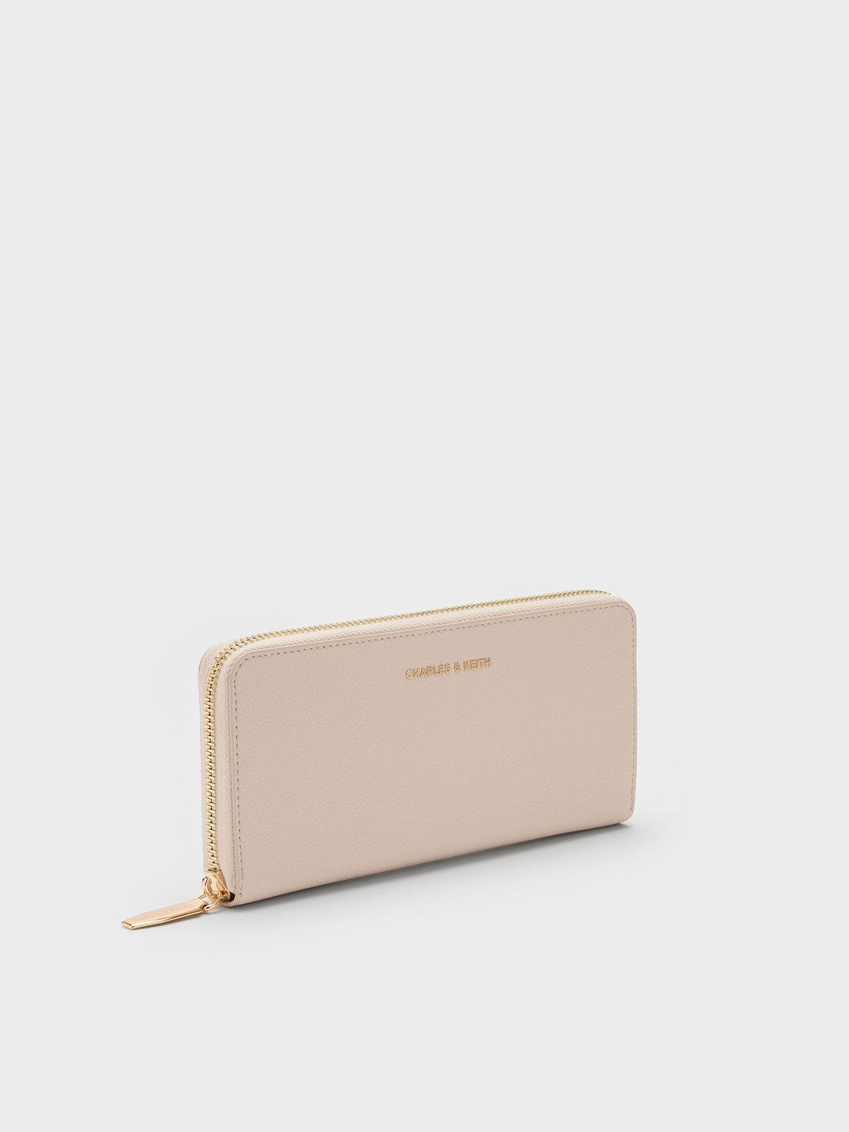 CHARLES & KEITH Trusted / Dulcie Zip-Around Long Wallet - Oat