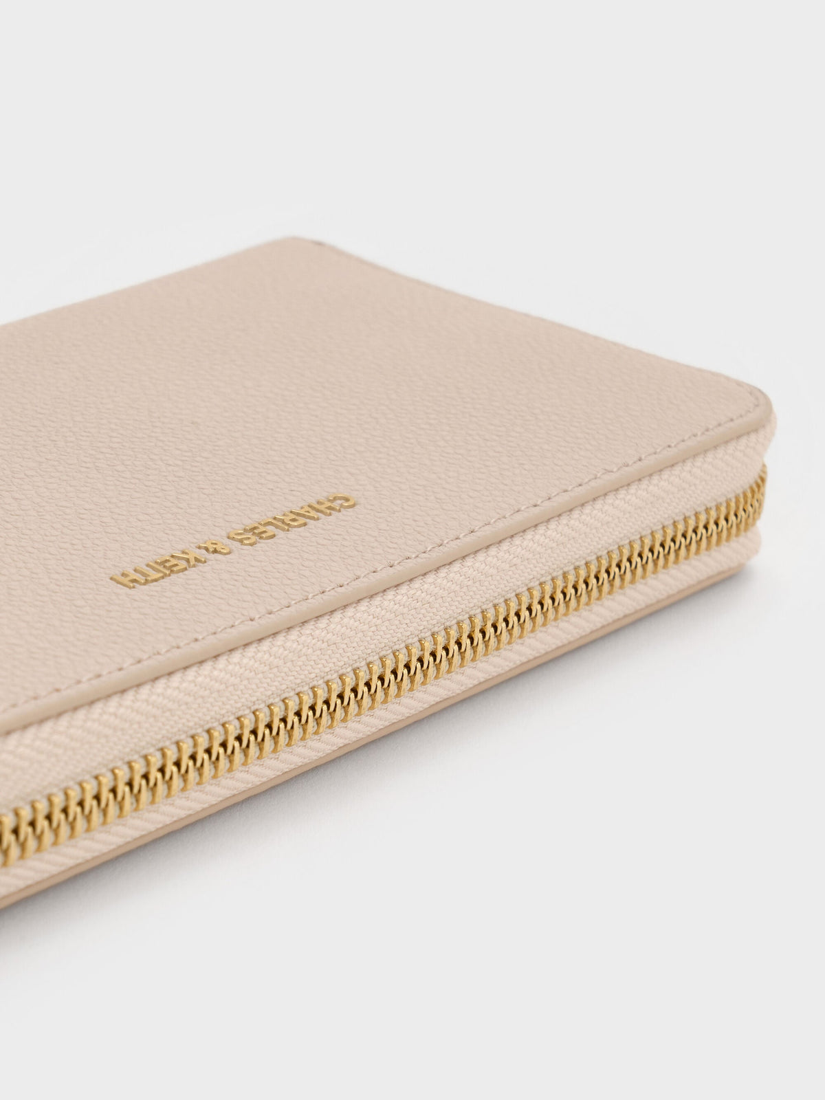 CHARLES & KEITH Trusted / Dulcie Zip-Around Long Wallet - Oat