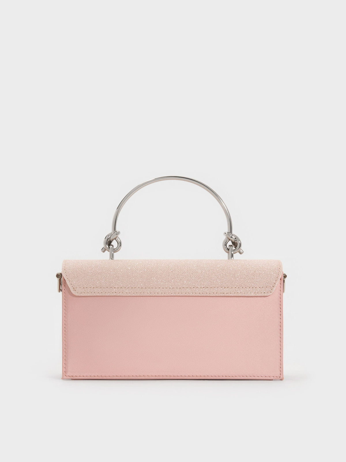 CHARLES & KEITH Special Offer / Kristine Glittered Wallet On Chain - Pink