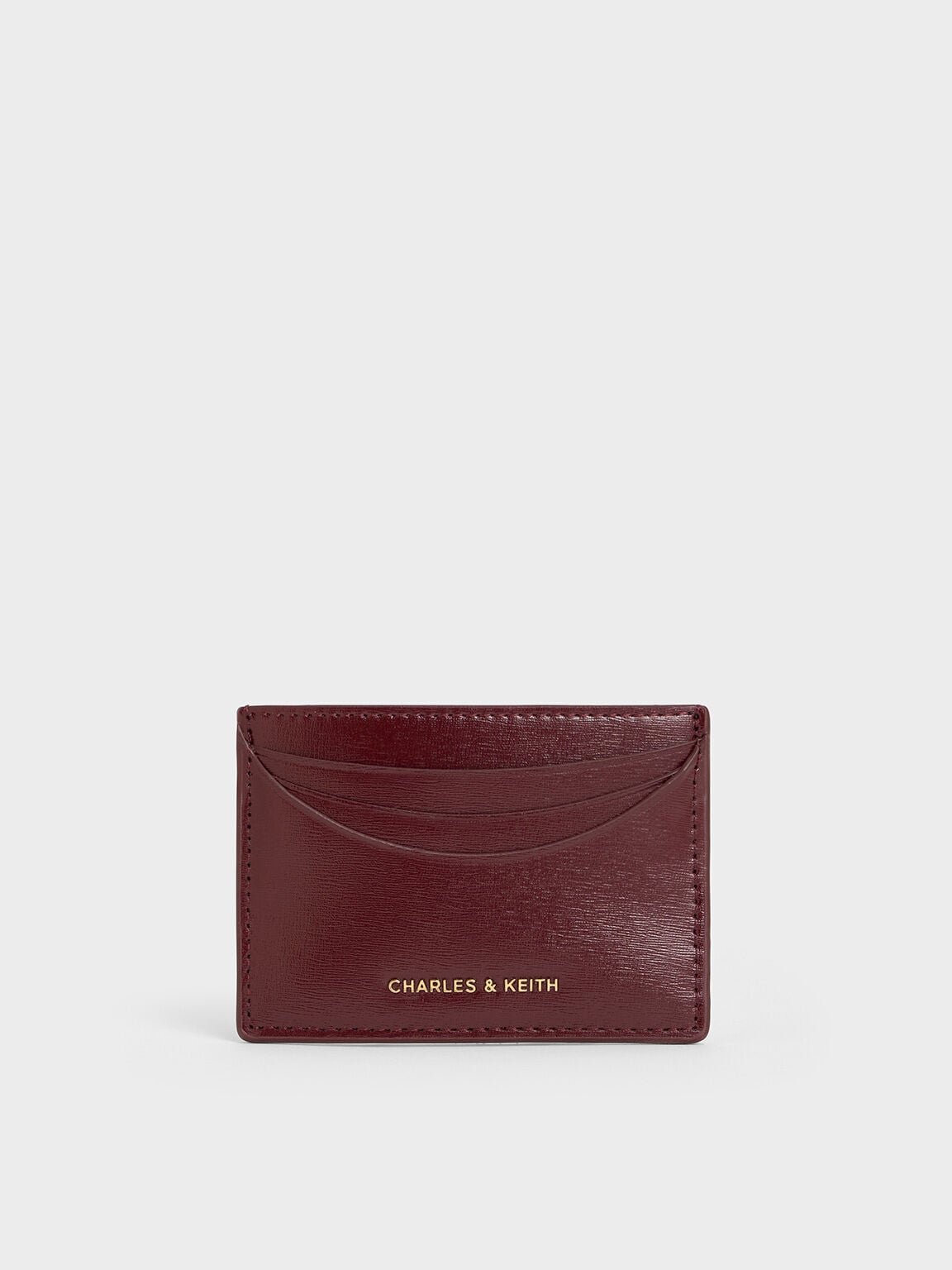 CHARLES & KEITH Trusted / Sigrid Card Holder - Mulberry Plum