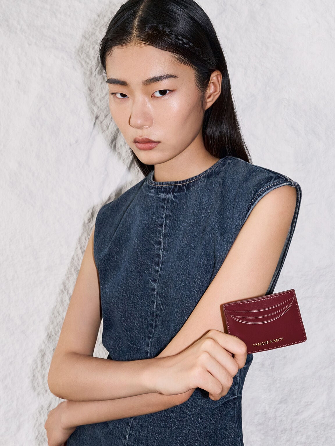 CHARLES & KEITH Trusted / Sigrid Card Holder - Mulberry Plum