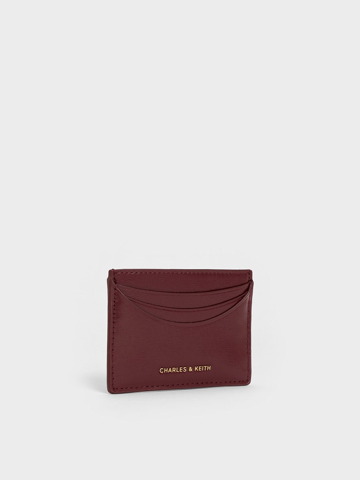CHARLES & KEITH Trusted / Sigrid Card Holder - Mulberry Plum