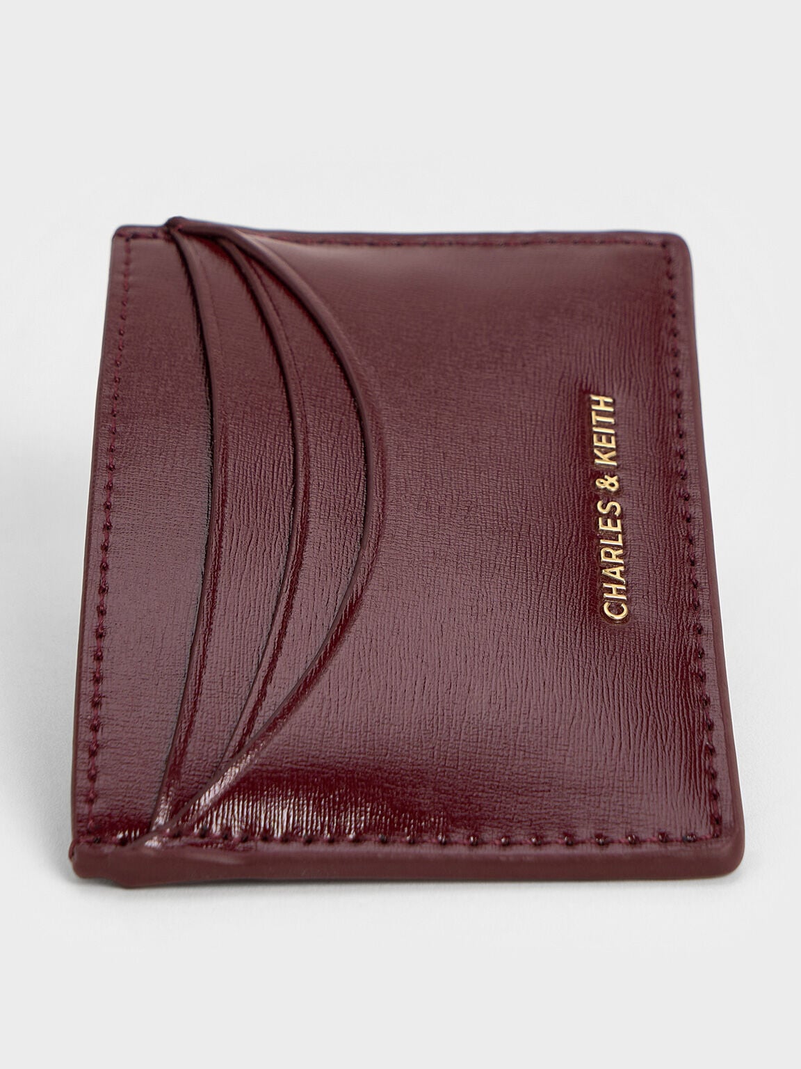 CHARLES & KEITH Trusted / Sigrid Card Holder - Mulberry Plum