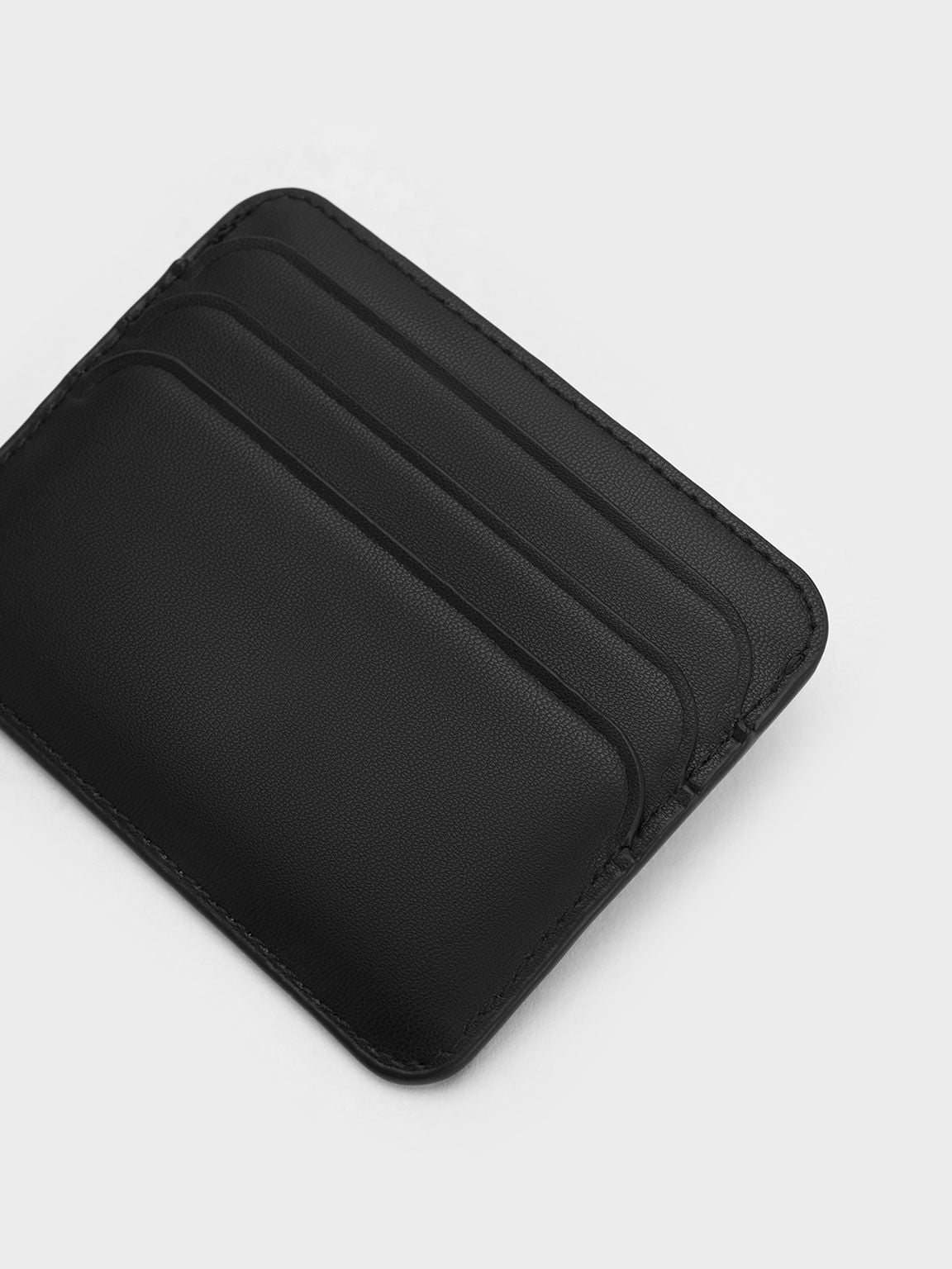 CHARLES & KEITH Customer Favorite / Cleo Quilted Card Holder - Black