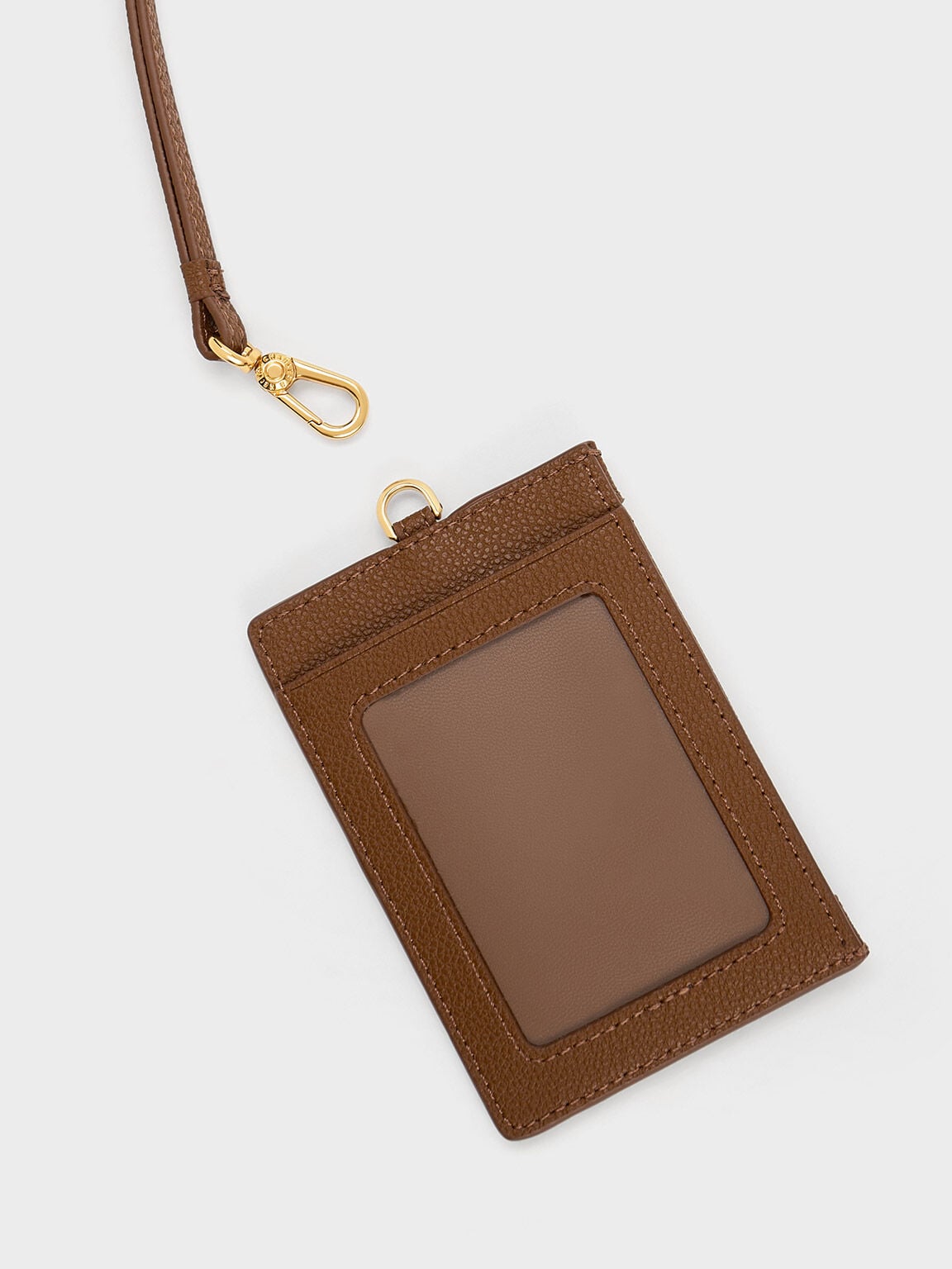 CHARLES & KEITH Trending / Twilia Card Holder With Lanyard - Chocolate