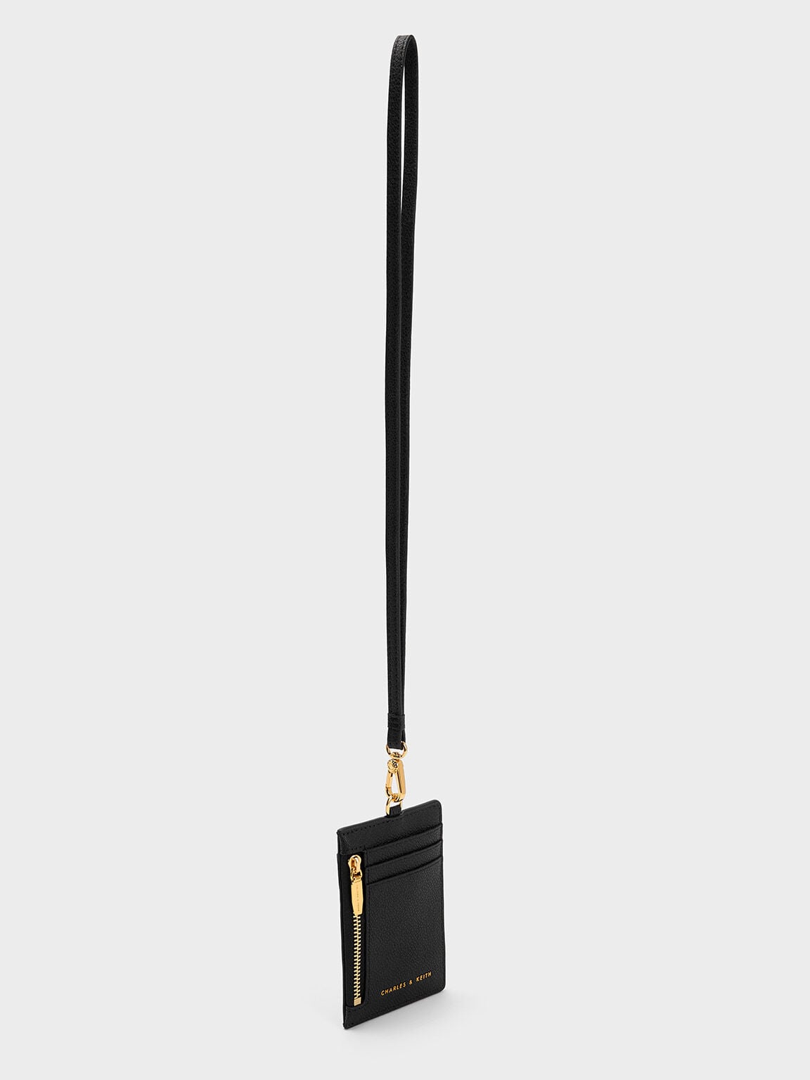 CHARLES & KEITH Sale / Twilia Card Holder With Lanyard - Black