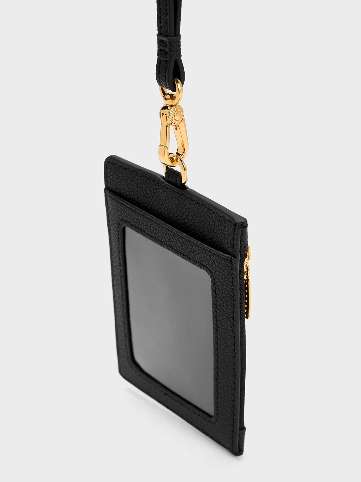 CHARLES & KEITH Sale / Twilia Card Holder With Lanyard - Black