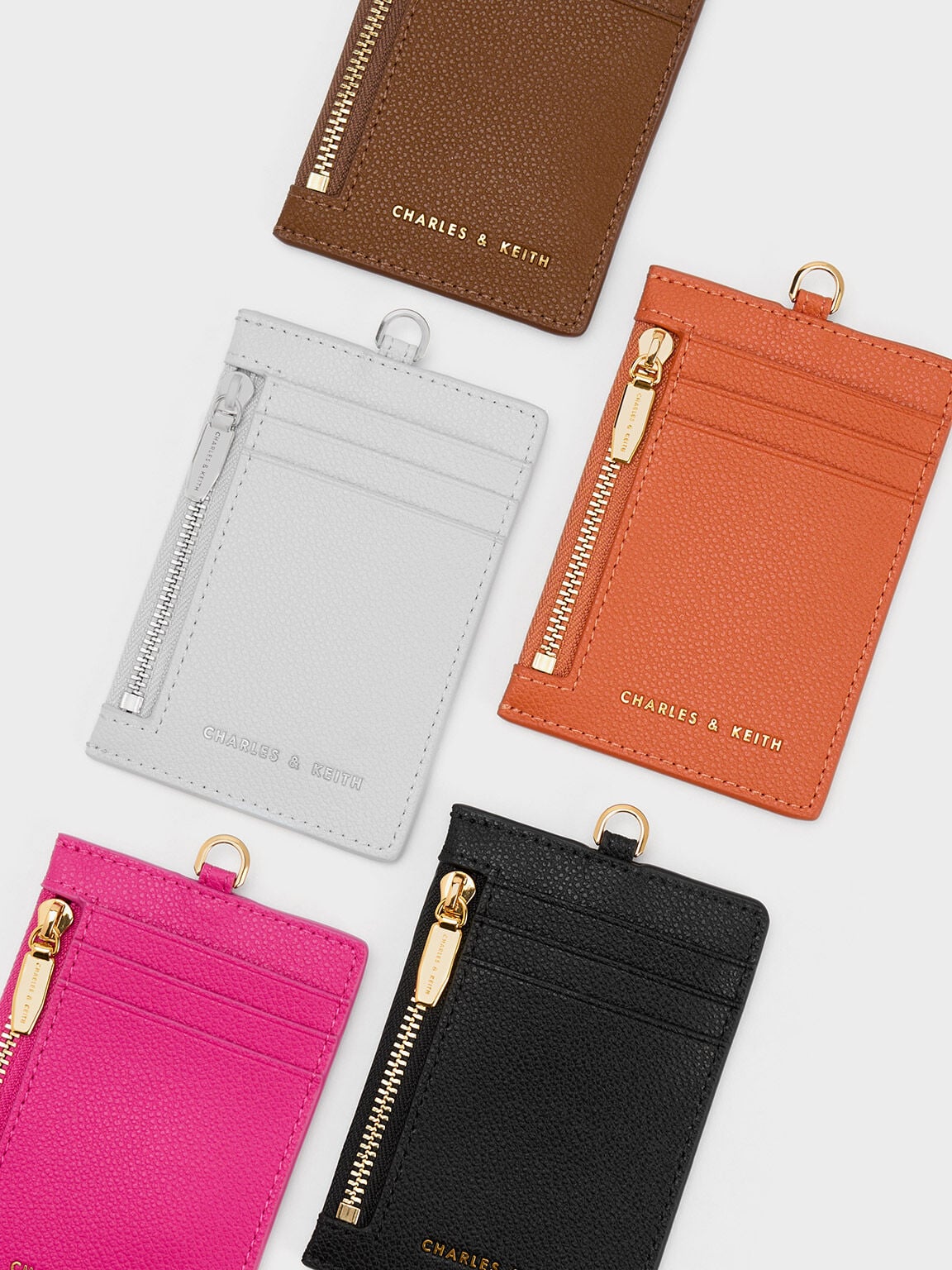 CHARLES & KEITH Sale / Twilia Card Holder With Lanyard - Black