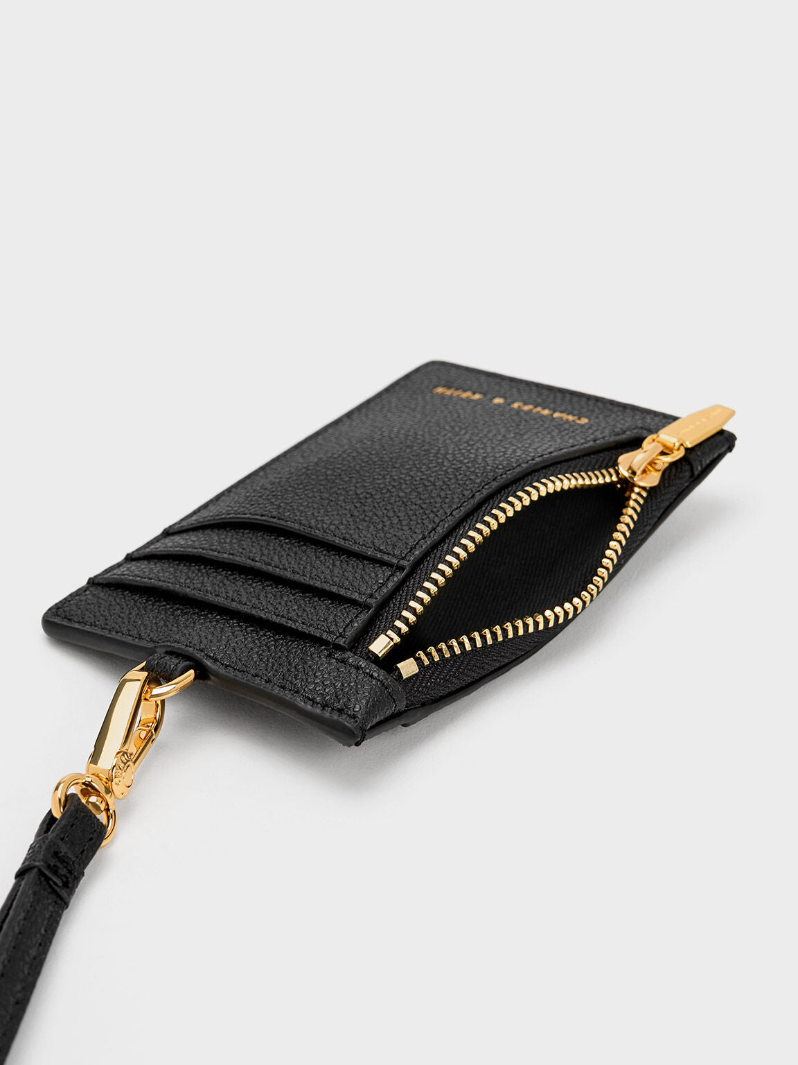 CHARLES & KEITH Sale / Twilia Card Holder With Lanyard - Black