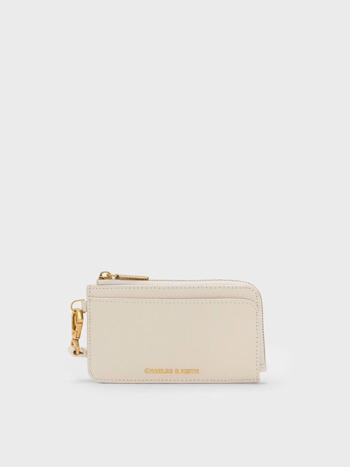 CHARLES & KEITH Signature / Dixie Wristlet Card Holder - Cream