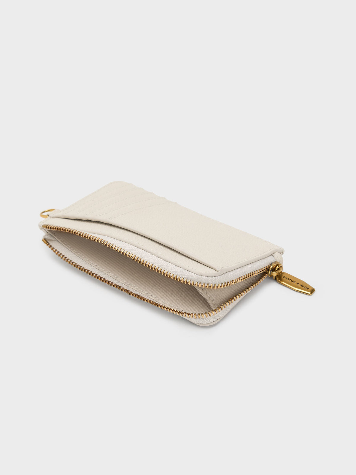CHARLES & KEITH Signature / Dixie Wristlet Card Holder - Cream