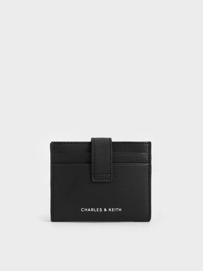 CHARLES & KEITH Everyday / Bliss Snap Button Card Holder - Noir