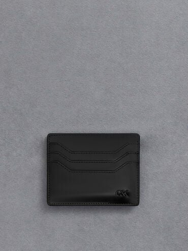 CHARLES & KEITH Exclusive / Carli Leather Multi-Slot Card Holder - Black