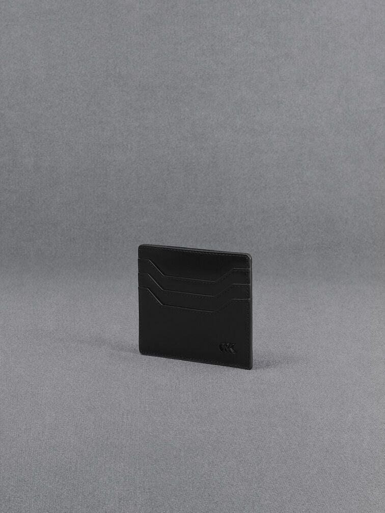CHARLES & KEITH Exclusive / Carli Leather Multi-Slot Card Holder - Black